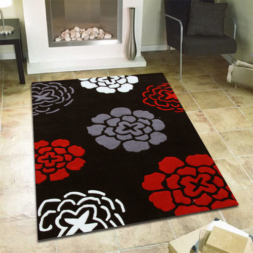 Black-Tufted-Rug-HV-615-BLACK
