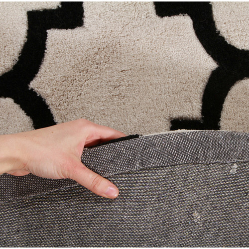Cream-and-Black-Lattice-Acrylic-Rug-HV-625-WH