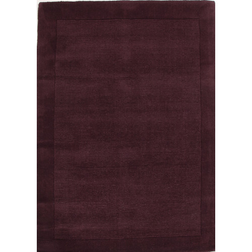 Luxor Wool Eggplant Contemporary Rug Temple & ster