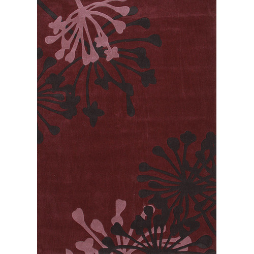 Stunning Aubergine Tufted Rug