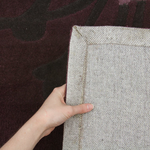 Stunning Aubergine Tufted Rug