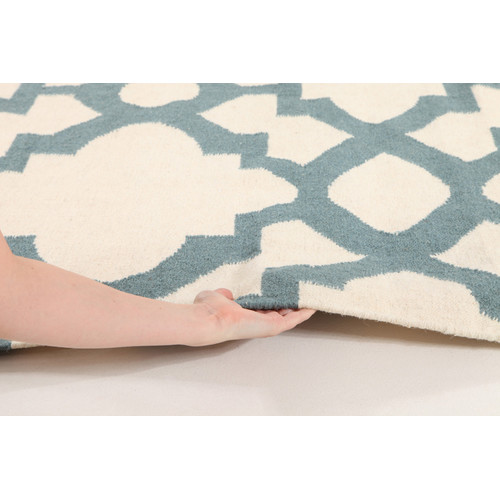 Ksathra-Trellis-Flat-Weave-Wool-Rug-NOM-17-BLUE