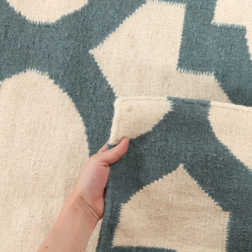 Ksathra-Trellis-Flat-Weave-Wool-Rug-NOM-17-BLUE