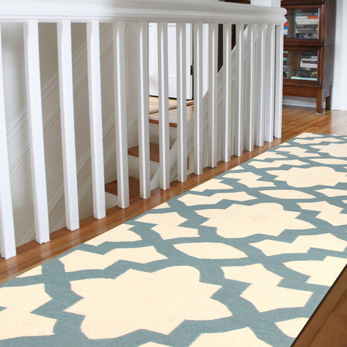 Ksathra-Trellis-Flat-Weave-Wool-Rug-NOM-17-BLUE