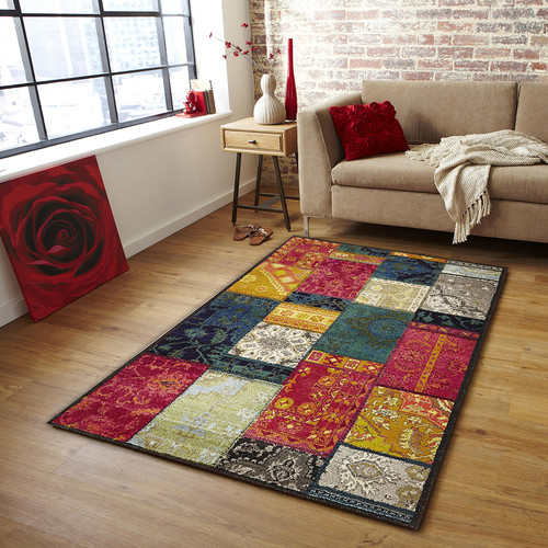 Patchwork Stunning Design Rug Temple & ster