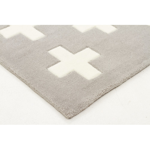 Nordic Crosses Grey Rug Temple & ster