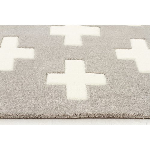 Nordic Crosses Grey Rug Temple & ster