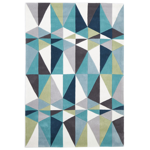 Crystal Design Blue/Grey Rug | Temple & Webster