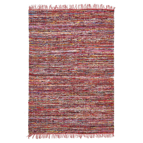 Primal Chindi Cotton Red Rug | Temple & Webster