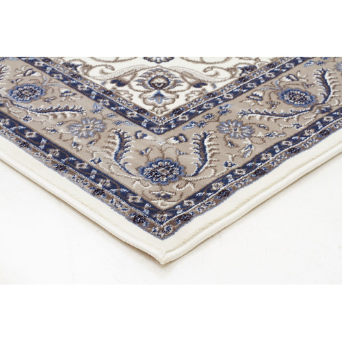 Medallion-Rug-White-with-Beige-Border-SYD-9-WBEI