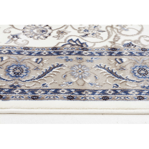 Medallion-Rug-White-with-Beige-Border-SYD-9-WBEI