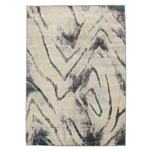 Dillon Geo Modern Blue Grey Rug Temple Webster