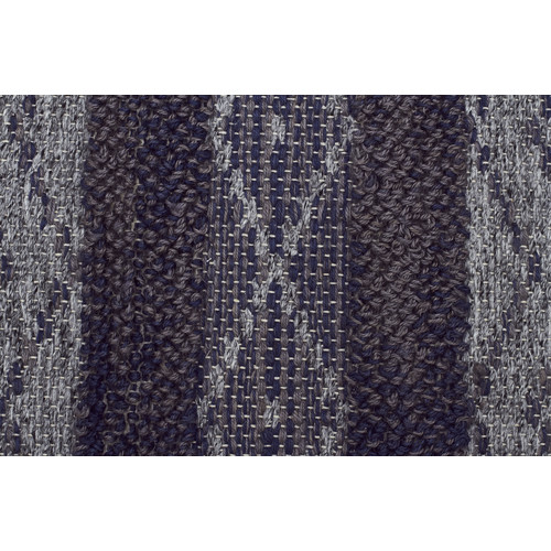 Network Arelius Scandinavian Style Wool and Jute Navy and Natural Rug