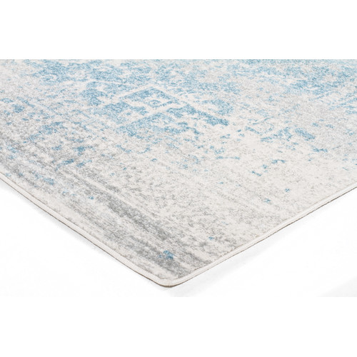 Network Rugs Bone, White & Blue Art Moderne Cezanne Rug