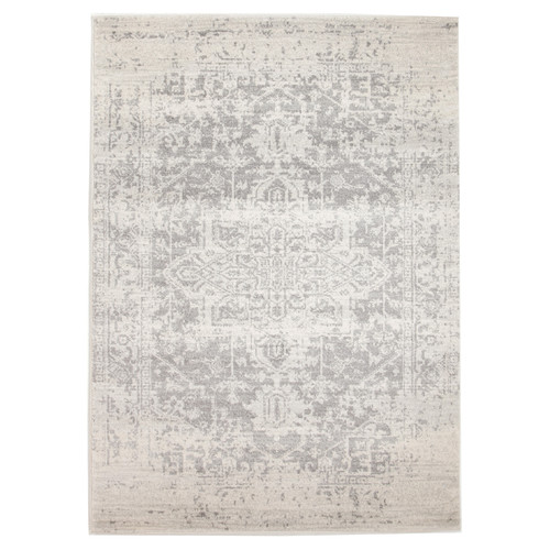 Network Rugs Bone, White & Silver Art Moderne Cezanne Rug