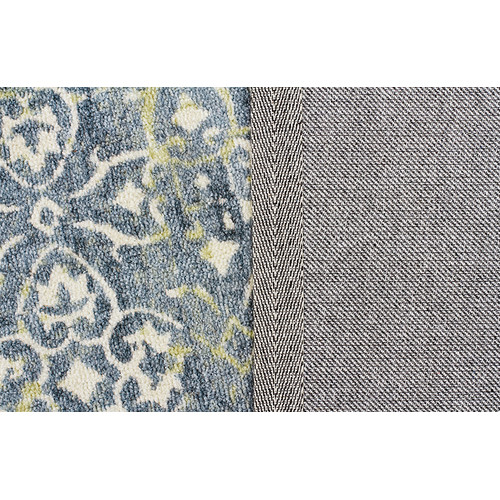 Network Florist Blue Digital Print Rug & Reviews Temple & ster