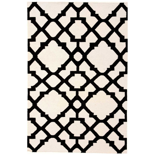 Trellis-Flat-Weave-Rug-NOM-17-BLA