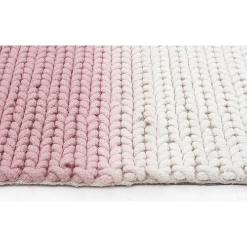 Imogen & Baker Blush Wool Dip Dyed Rug | Temple & Webster