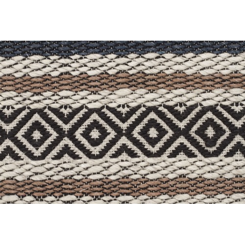 Network Rugs Pat Denim, Grey & Copper Hand Loomed Rug