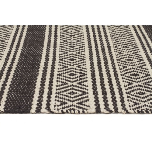 Henry Charcoal Hand Loomed Jute & Cotton Rug Temple & ster
