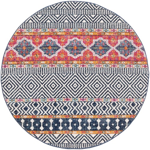 Network Rugs Lia Boho Round Rug | Temple & Webster