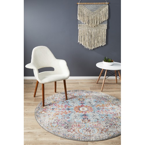 Multi Coloured Koray Sesar Round Rug