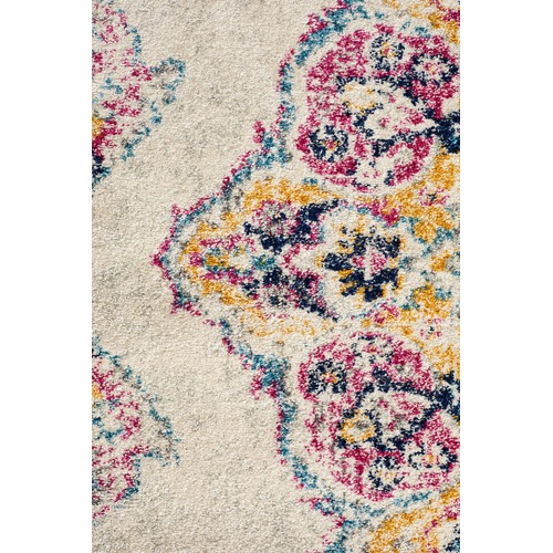 Bone Temel Bary Round Rug