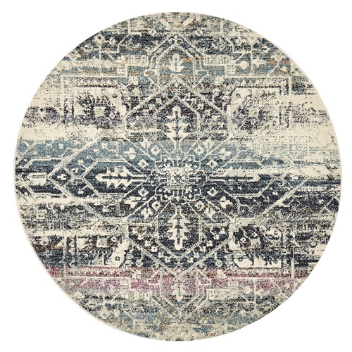 Blue Jaman Tolga Round Rug