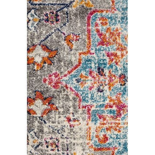 Multi Coloured Koray Sesar Round Rug