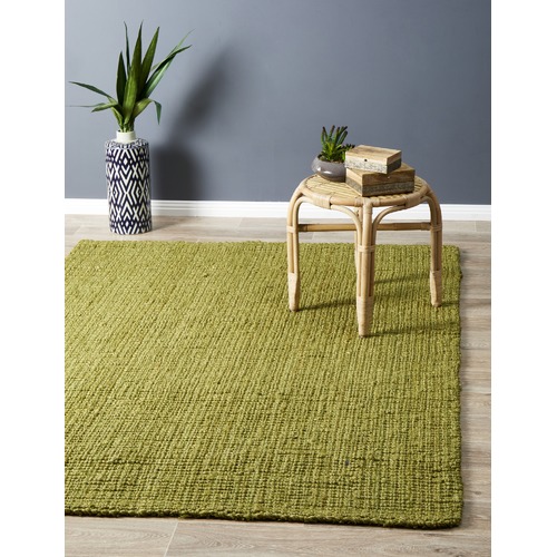 Network Jasmine Green Jute Rug Temple & ster