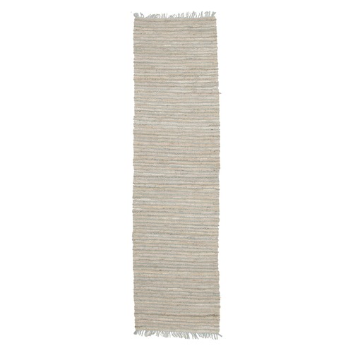 Network Rugs Bondi Leather and Jute Sky Blue Rug