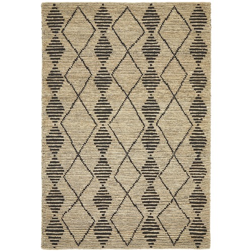 Akabari Natural & Black Woven Jute Rug