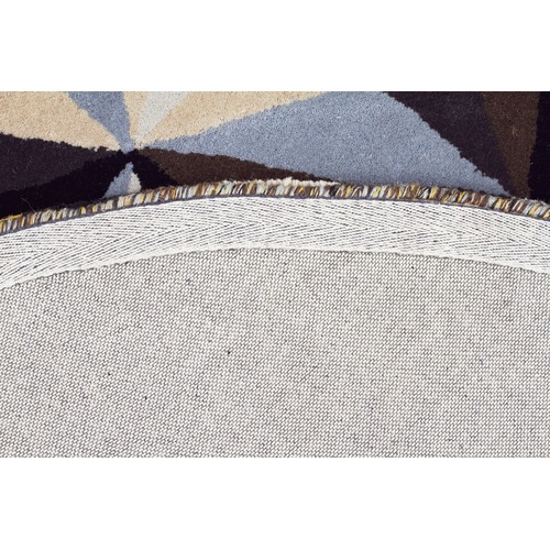 Crystal Designer Wool Blue Rug