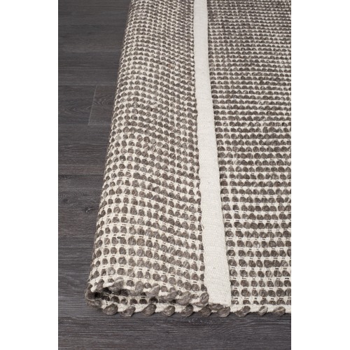 Carlos Felted Wool Rug Brown Natural
