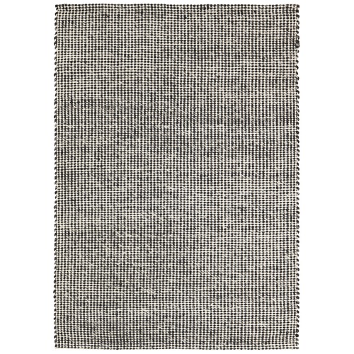 Carlos Felted Wool Rug Black Natural