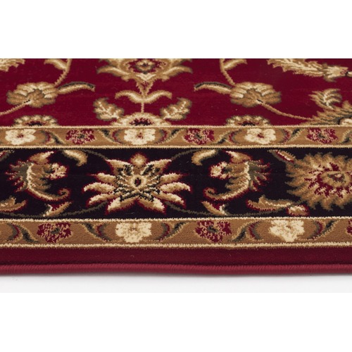 Classic Red with Black Border Traditional Rug