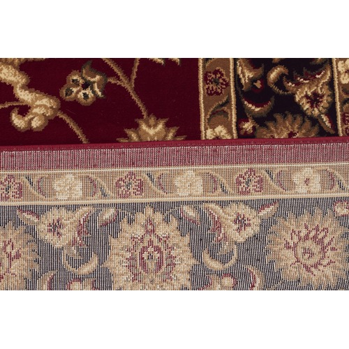 Classic Red with Black Border Traditional Rug