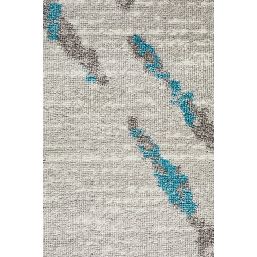 Blue & Grey Diamond Rug