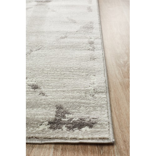 Silver & Grey Diamond Rug
