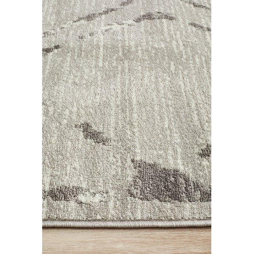 Silver & Grey Diamond Rug