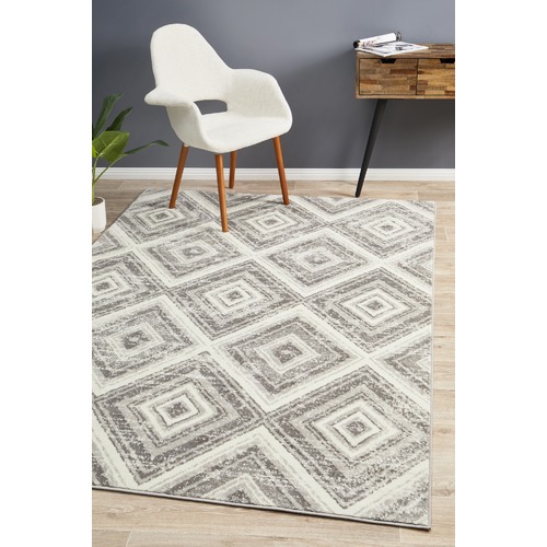 Silver & Ivory Hanna Rug