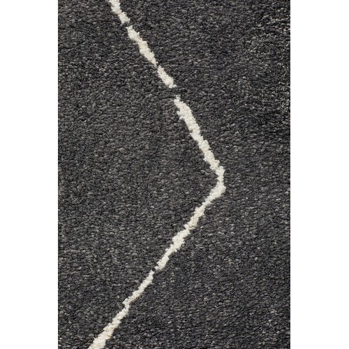 Charcoal & Ivory Super Soft Moroccan Look Rug
