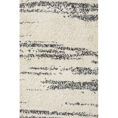 Charcoal & Ivory Super Soft Modern Contemporary Rug