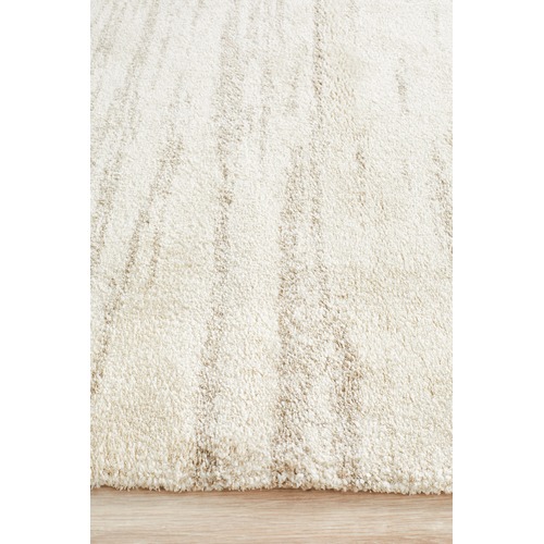 Natural & Ivory Super Soft Modern Contemporary Rug