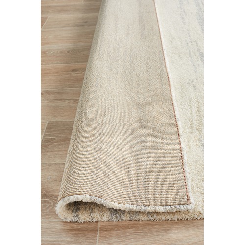 Silver Grey & Ivory Super Soft Modern Contemporary Rug