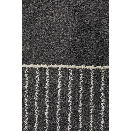Charcoal & White Super Soft Metro Contemporary Rug
