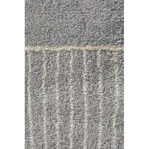 Silver Grey & Ivory Super Soft Metro Contemporary Rug