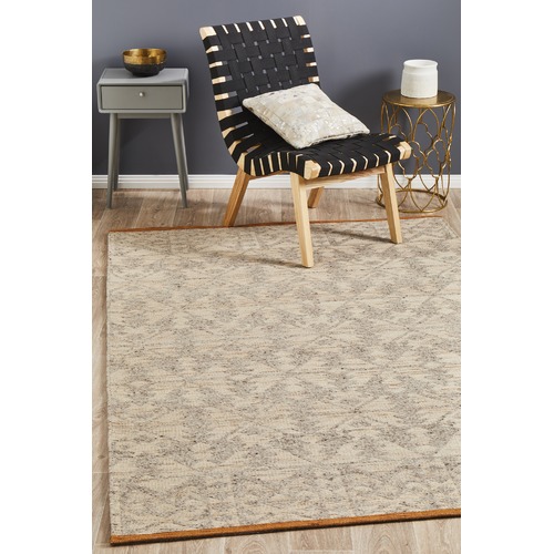 Natural & Linen Hand Woven Modern Tribal Rug