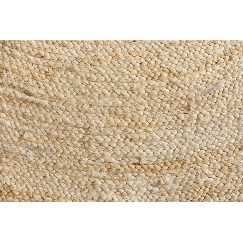 Round Jute Natural Rug Bleached