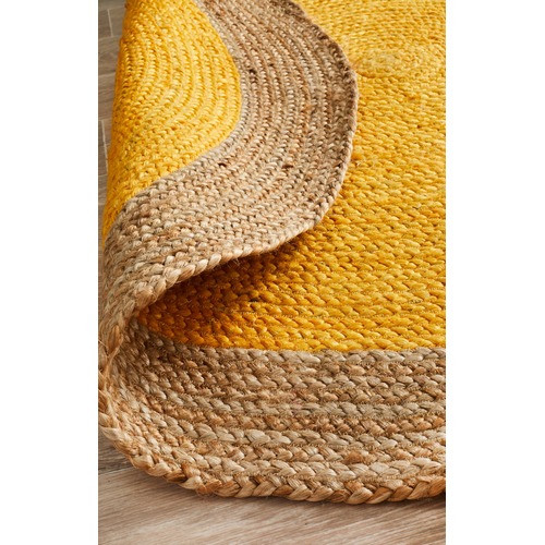 Network Jute Natural Yellow Rug Temple & ster